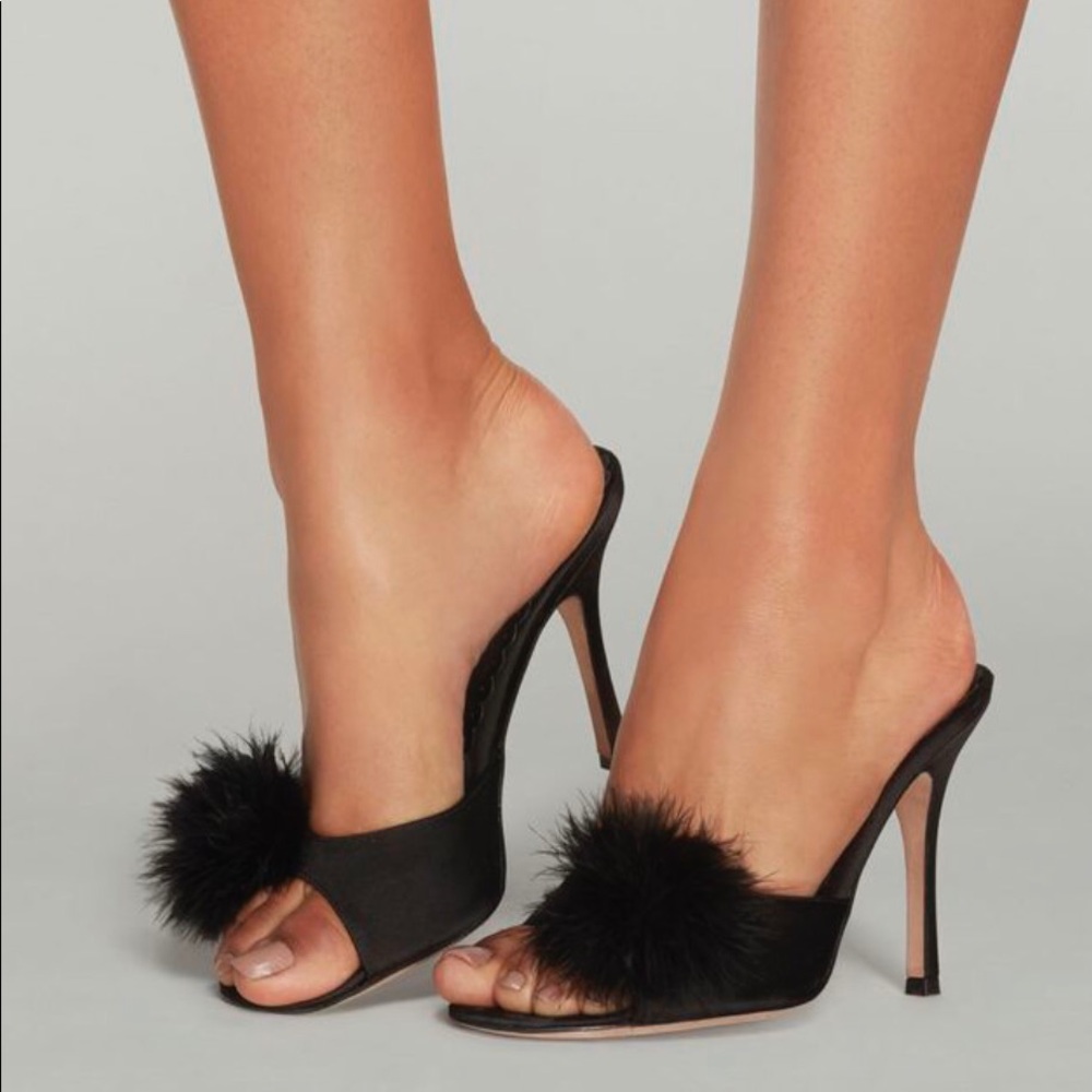 Agent Provocateur Black Pink Satin Pom Pom